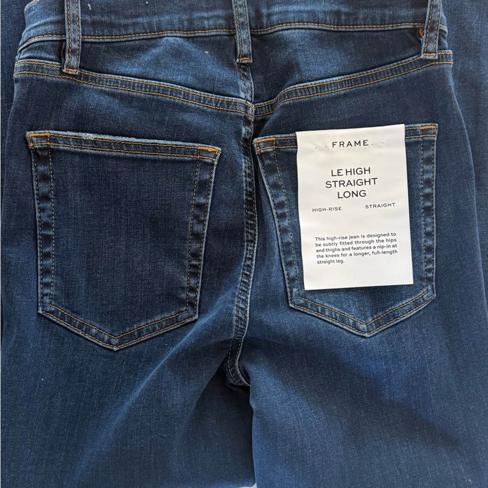 NWT Frame le high straight long - size 25
